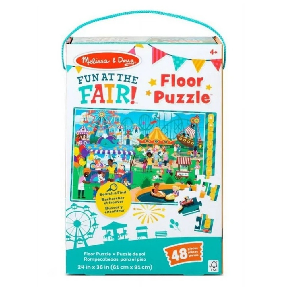 Melissa & Doug Fun at the Fair! A Day at the Fair Floor Puzzle - 48pc